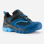 Cipele za planinarenje Crossrock vodootporne na čičak dječje 28-34 plave