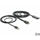 Kabel DELOCK, HDMI M IPad 30 pin M + USB-A M 2m 83280