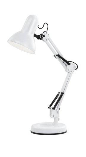 GLOBO 24881 | Famous Globo stolna svjetiljka s prekidačem elementi koji se mogu okretati 1x E27 bijelo