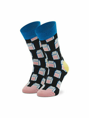 Dječje visoke čarape Happy Socks KMIL01-9300 Crna