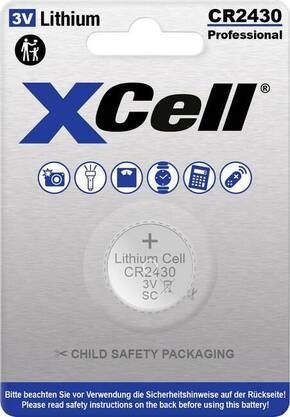 XCell gumbasta baterija CR 2430 3 V 1 St. 280 litijev