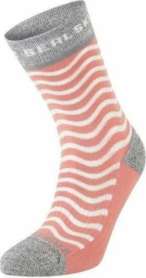 Sealskinz Rudham Mid Length Women's Meteorological Active Sock Pink/Cream/Grey S/M Biciklistički čarape