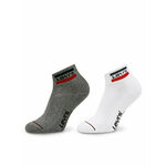 Set od 2 para muških visokih čarapa Levi's® 37157-0146 White/Grey