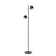 LUCIDE 03703/10/30 | Skanska Lucide podna svjetiljka 141cm sa prekidačem na kablu elementi koji se mogu okretati 2x LED 450lm 3000K crno, bijelo