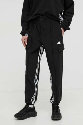 ADIDAS SPORTSWEAR Sportske hlače 'Dance All-gender Versatile Woven Cargo Bottoms' crna / bijela