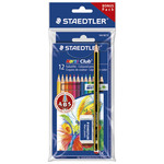 Boje drvene 12boja+gumica+olovka grafitna Noris Colour Staedtler 61SET6 blister