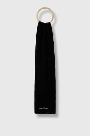 Karl Lagerfeld Šal 'Essential' crna / bijela