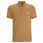Muški teniski polo BOSS x Matteo Berrettini Patteo MB Slim Fit Polo Shirt - medium beige