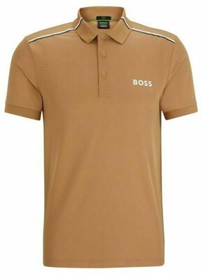 Muški teniski polo BOSS x Matteo Berrettini Patteo MB Slim Fit Polo Shirt - medium beige