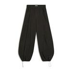 Bershka Hlače s naborima siva / tamo siva / crna 31840735