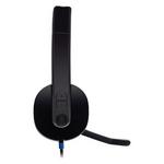Logitech H540 slušalice, USB/bežične, crne, 115dB/mW, mikrofon