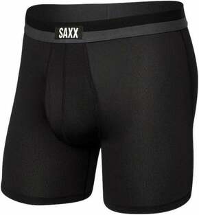 SAXX Sport Mesh Boxer Brief Black S Donje rublje za fitnes