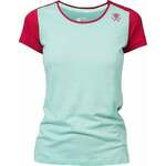 Rafiki Chulilla Lady T-Shirt Short Sleeve Eggshell Blue/Earth Red 36 Majica na otvorenom