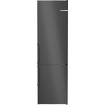 Serie 4, Samostojeći hladnjak sa zamrzivačem na dnu, 203 x 60 cm, Nehrđajući čelik crna, KGN39VXCT - Bosch