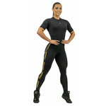 Nebbia Workout Jumpsuit INTENSE Focus Black/Gold S Fitness hlače