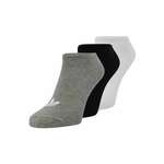 ADIDAS ORIGINALS Čarape 'Trefoil Liner' siva melange / crna / bijela