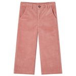 vidaXL Dječje hlače od samta starinske ružičaste boje 140