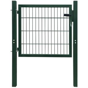 vidaXL 2D Vrata za Ogradu Zelena 106 x 130 cm