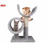 WEBHIDDENBRAND Pet Toys drvo za mačke i grebalica za mačke, 50x29x33 cm, 2 razine