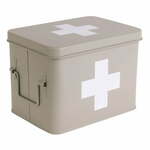 Bež metalna kutija prve pomoći PT LIVING Medicine, širina 21,5 cm