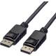 Roline DisplayPort priključni kabel DisplayPort utikač, DisplayPort utikač 7.50 m crna 11.04.5765 sa zaštitom DisplayPort kabel