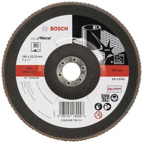 Bosch Accessories 2608606739 X571 lepezasta brusna ploča promjer 180 mm Promjer bušotine 22.33 mm čelik 1 St.