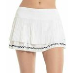 Ženska teniska suknja Lucky in Love Cool Urbana Finish Line Pleated Skirt - white