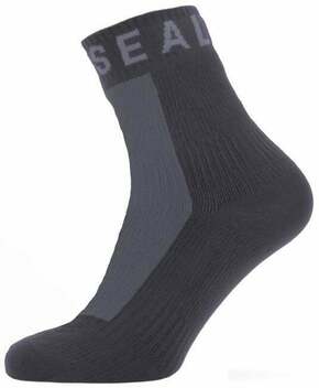 Sealskinz Waterproof All Weather Ankle Length Sock with Hydrostop Black/Grey M Biciklistički čarape