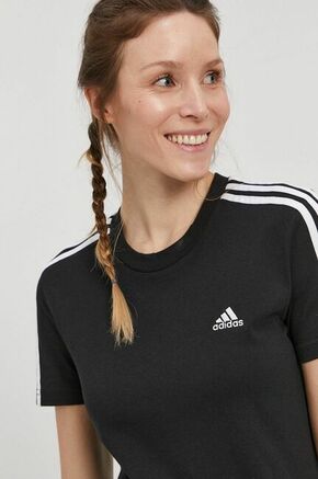 ADIDAS SPORTSWEAR Tehnička sportska majica 'Essentials' crna / bijela