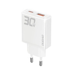 Dudao A30EU GaN punjač USB / USB-C 30W, bijela