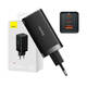 Wall charger Baseus GaN5 Pro 2xUSB-C + USB, 65W (black)