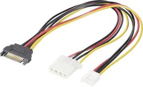 Renkforce struja Y-kabel [1x SATA-strujni utikač 15-polni - 1x 4-polni električni ženski konektor ide