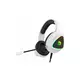 CANYON Shadder GH-6, RGB gaming headset with Microphone, Microphone frequency response: 20HZ~20KHZ, ABS+ PU leather, USB*1*3.5MM jack plug, 2.0M PVC cable, weight: 300g, White, CND-SGHS6W