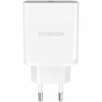CNE-CHA24W - Canyon, Wall charger with 1USB, QC3.0 24W, Input 100V-240V, Output DC 5V/3A,9V/2.67A,12V/2A, Eu plug, Over-load, over-heated, over-current and short circuit protection, CE, RoHS ,ERP. Size89462 - - divh2Wall charger Quick Charge 3.0...