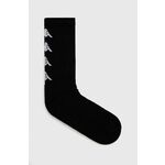 Čarape Kappa 3-pack boja: crna - crna. Visoke čarape iz kolekcije Kappa. Model izrađen od elastičnog materijala. U setu tri para.