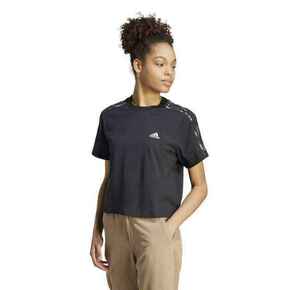 Majica kratkih rukava za fitness Vibaop ženska crna