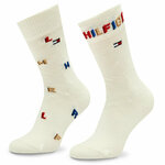 Set od 2 para dječjih visokih čarapa Tommy Hilfiger 701222663 Off White 001