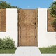 vidaXL Vrtna vrata 105 x 205 cm od čelika COR-TEN četvrtasti dizajn