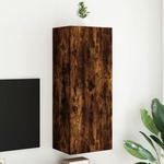 Zidni TV ormarić boja hrasta 40 5x30x102 cm konstruirano drvo
