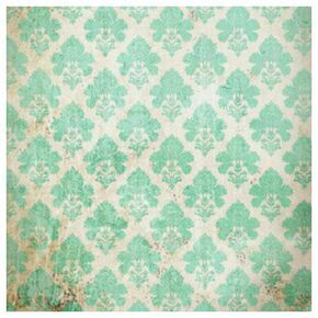 Click Props Background Vinyl with Print Damask Distressed Greem 1