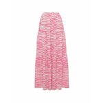 Tussah Suknja 'MILLY' roza / bijela