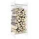 Stalak za drva za ogrjev prozirni 40 x 35 x 100 kaljeno staklo
