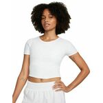 Ženska majica Nike One Fitted Dir-Fit Short Sleeve Top - white/black