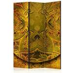 Paravan u 3 dijela - Mandala: Golden Power [Room Dividers] 135x172