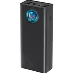 Power Bank Baseus Amblight, 30000mAh, 65W Fast Charging, Lightning, Micro USB, 4xUSB-A, USB-C, crni