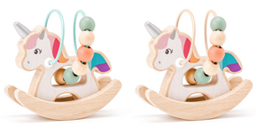 Drvena igrača za bebe s jednorogom - Woodyland