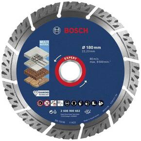 Bosch Accessories 2608900662 EXPERT MultiMaterial dijamantna rezna ploča promjer 180 mm Promjer bušotine 22.23 mm kamen