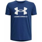 Majica za dječake Under Armour Sportstyle Logo Short Sleeve - blue mirage/white
