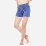 Kratke hlače za laganu jogu pamučne ženske plave