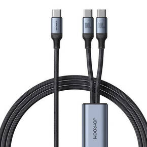 Kabel Speedy USB-C na 2x USB-C Joyroom SA21-1T2/ 100 W / 1